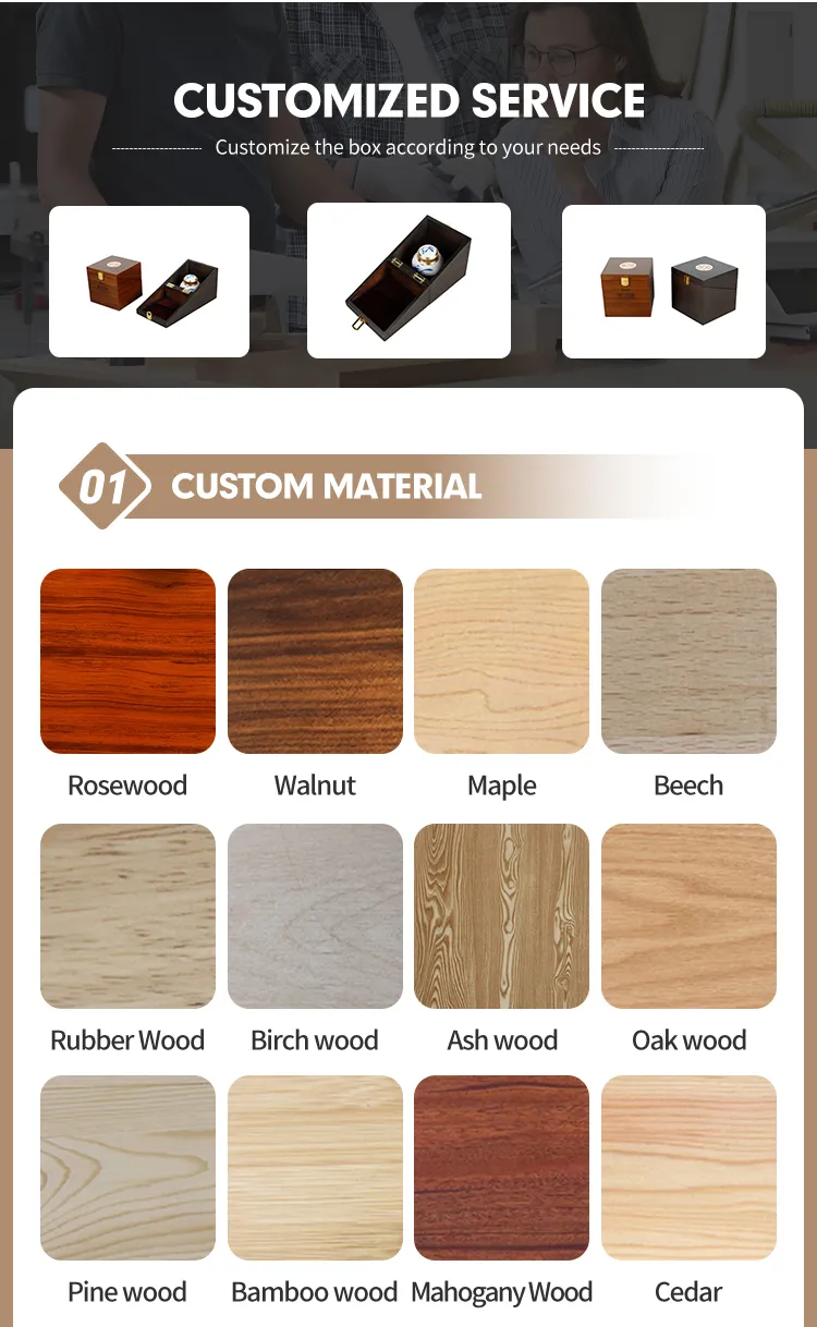 OEM/ODM Handmade Recyclable Single Solid Wooden Wine Box Sets with Piano Lacquer Finish for Packaging Wood Gifts