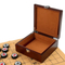 Style Chess Set Wooden Gift Box with Wooden Logo Wood Box Product with Hinged Lids Luxury Chinese Carton Handmade Customized