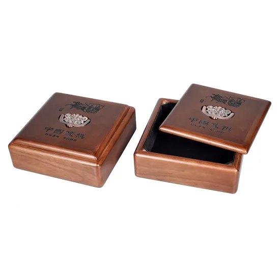 Wholesale Custom Badge Souvenir Medal Case Solid Wood Storage Decorative Box Coin Case