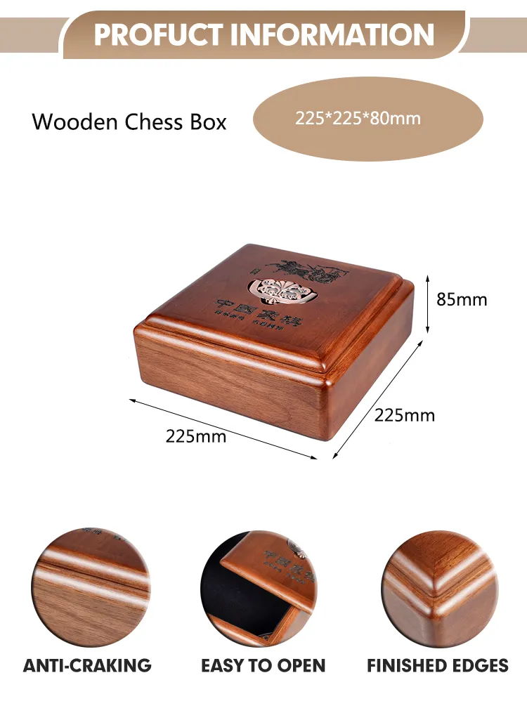 Wholesale Custom Badge Souvenir Medal Case Solid Wood Storage Decorative Box Coin Case