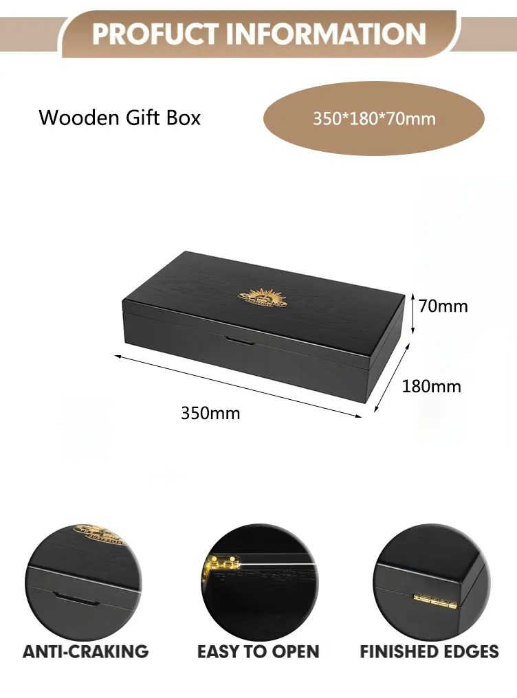 High Quality Storage Gift Box Custom Laser Logo Luxury Wooden Packaging Box for Gift