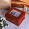 Modern American Style Wood Urn Box Colorful Contemporary Design for Human Ashes Pet Cremation for Funerals Memorial Services
