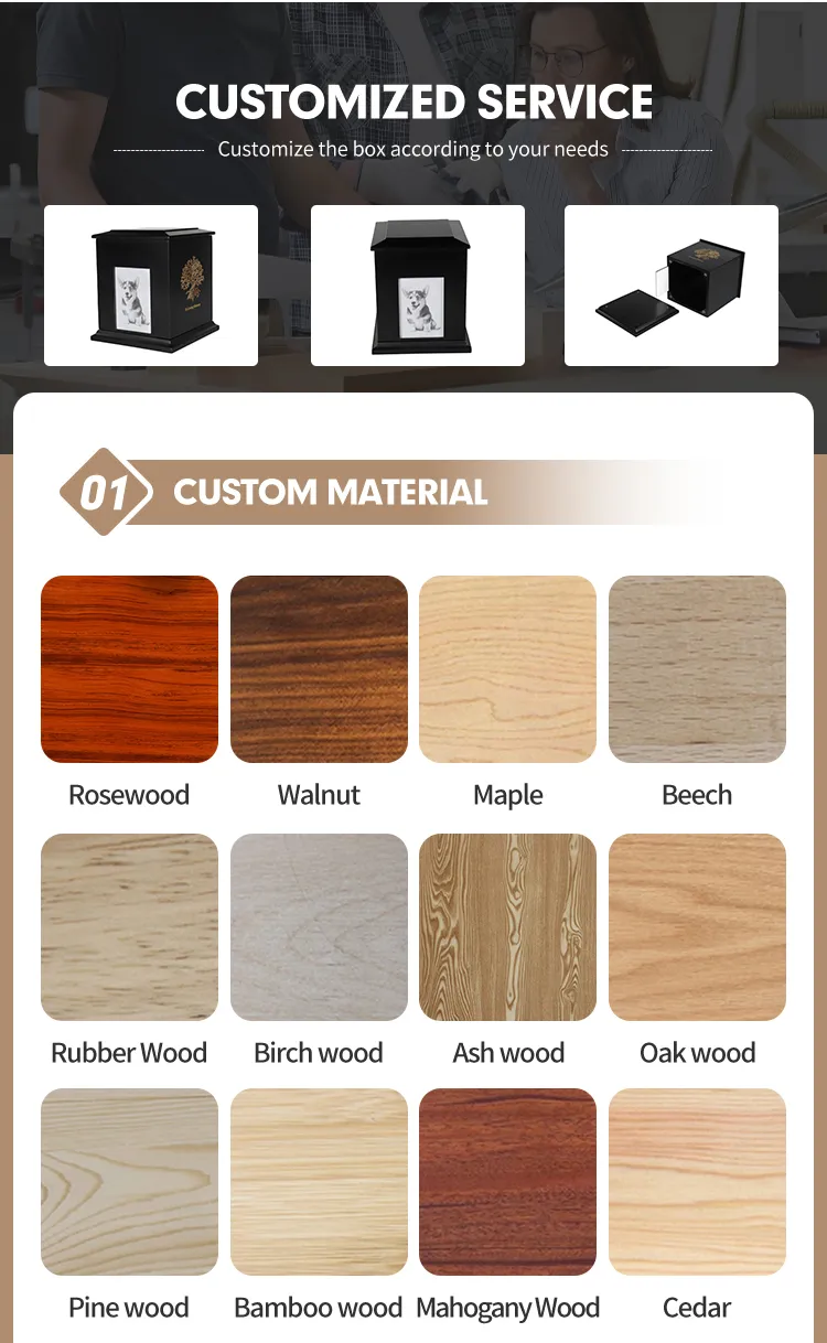 Wholesaler Manufacture Wooden Urn for Adult Human Ash Cremation Funeral Handcrafted Wood Urn Decorative From Vietnam