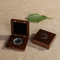 Custom Badge Souvenir Medal Case Solid Mahogany Wood Storage Decorative Box Coin Case