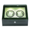 Luxurious High-End Green Piano Glossy Lacquer Finish Wooden Packaging Display Gift Box for Double Watch
