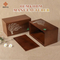 Zhihe Custom Logo Funneral Supplies Wooden Pet Urn Personalized Memorial Keepsake Smooth Wood Finish