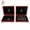 Vintage Design Style Luxury Wooden Gold Silver Coin Collection Gift Box with Movable Tray
