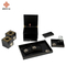 Luxury Custom High Gloss Piano Lacquer Metal Word Logo Edge Outline in Gold Wooden Hotel Room Bathroom Supplies Amenities Set