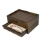 Wholesale Coffee Color Matt Finish Wooden Jewelry Organizer Storage Luxury Packing Gift Box