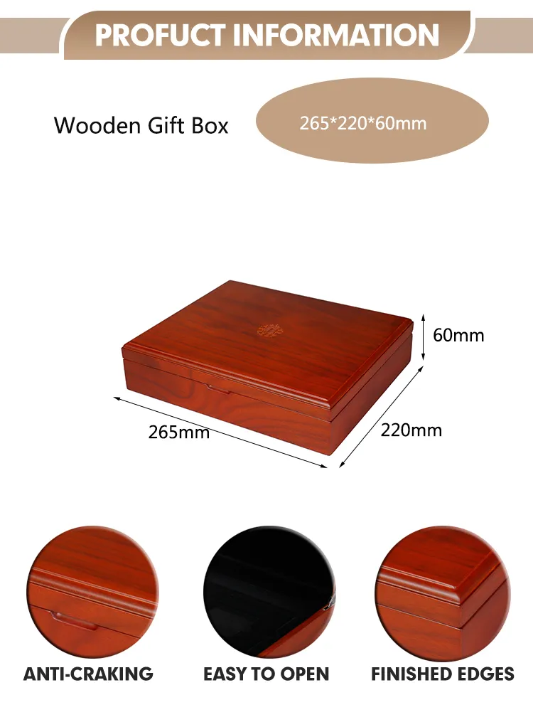Fatorary Price Brand Custom Logo Wood Commemorative Coin Case Walnut Color Black Lining Wooden Coin Gift Packaging Box