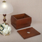 Premium Wooden Wine Box Elegant Storage Case with Hinged Lid PU Lining Gold Accent Walnut Wood Two Bottle Wine Gift Container