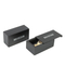 Custom Luxury 1-Slot Black Wooden Watch Storage Box with Gold Lacquer Paint Bottom Lock for Brand Logo Gift Packaging