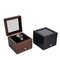 Elegant Wooden Watch Display Box with Clear Acrylic Lid