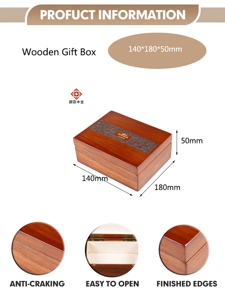 Exquisite Personalized Wooden Jewelry Box with Elegant Lid