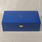 New Listing Customizable Matt Blue Wooden Large Capacity Gift Packaging Storage Wooden Box Made of MDF
