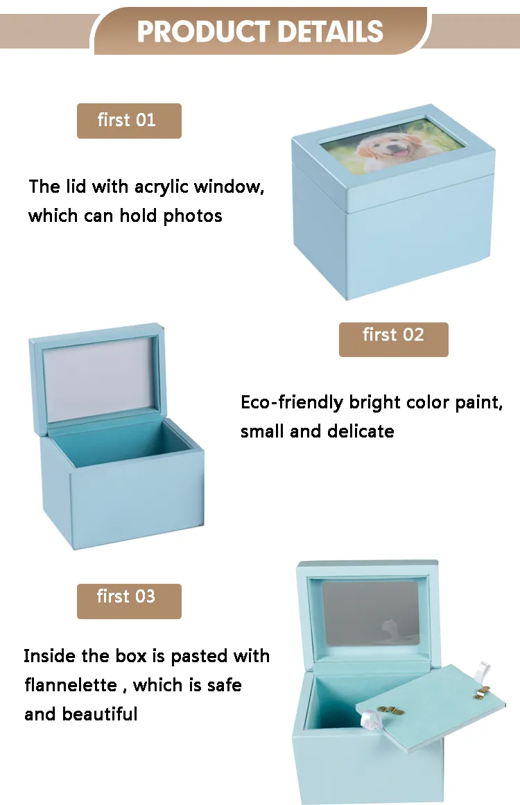 Personalized Pet Memorial Urn with Unique Photo Display