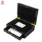 High Quality Magnetic Gift Box Black Luxury Wooden Credit Card Box Insert VIP Credit Business Card Packaging Box
