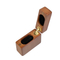 Vintage High Quality Luxury Walnut Solid Wood Brown Small Single Jewelry Wooden Ring Gift Box