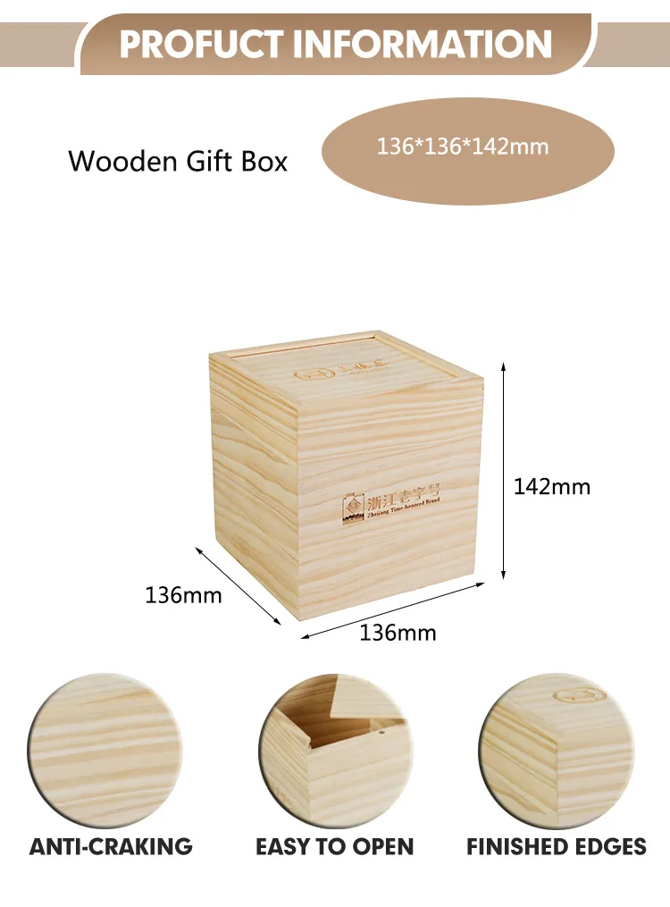 Excellent Quality Simple Retro Walnut Solid Small Craft Wood Gift Box with Sliding Lid Wholesale