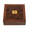 Custom Hot Sell Small Wooden Emblem Box Commemorative Coin Display Box