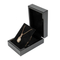 Stylish Custom Logo Black Wooden Jewelry Organizer Box