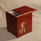 Wholesale OEM High End Red Wine Boxes Double Matte Red Matter Paint Wooden Wine Box