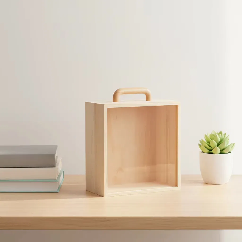 Eco-Friendly Solid Wood Gift Box for Various Occasions