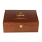 Wholesale Luxury Red Wine Glass with Bottle Box Storage Chocolate Color Wood Blanks Wine Double Packaging Gift Box