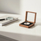 High Quality Custom Zhihe Wood 100% Walnut Solid Wood Rectangle Single Coin Gift Display Recyclable Wooden Box