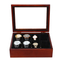 Hot Sale 8-Slot Wooden Watch Collection Display Box Mahogany Material for Watch Storage Packaging