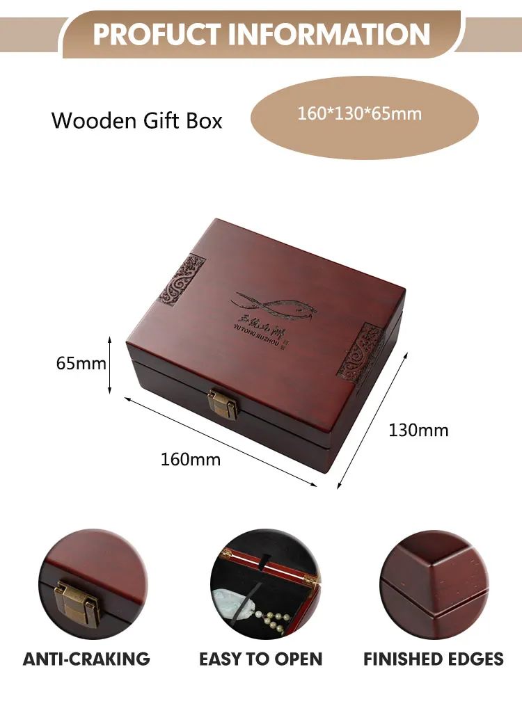 Luxurious Personalized Wooden Jewelry Box for Jade Gifts