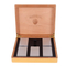 Customize Size Multiple Colors Luxury Pine Humidor Cigar Lock Box Wooden Cigar Storage Boxes with Flip Lid
