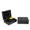 Luxury Black Wooden Tea Storage Box with Custom Laser Logo