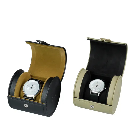 China Factory Price Luxury Handmade PU Leather Watch Gift Storage Box Single Watch Packing Packaging Box