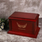 ODM OEM Customized Wooden Urn Personalized Bamboo Memorial Cremation Box with Photo & Message for Pet Loss Pet Caskets & Urns
