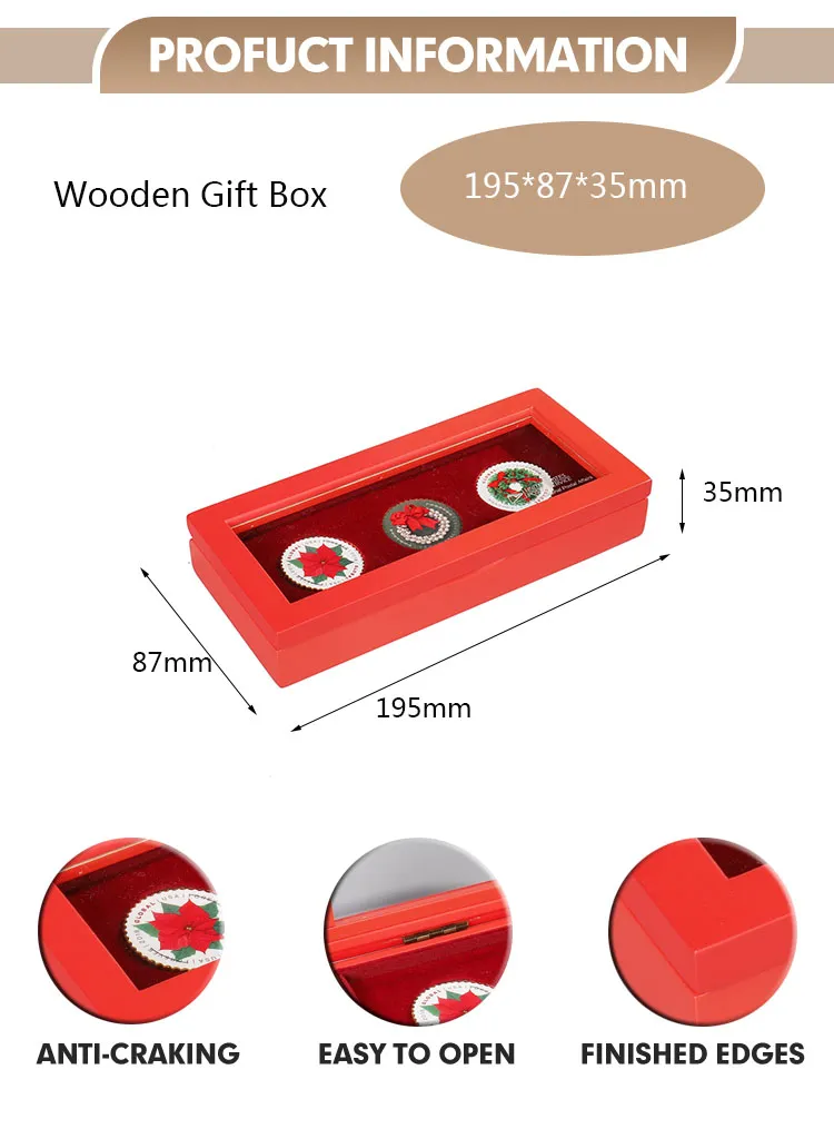 Wholesale OEM Wooden Breastpin Crafts Keepsake Box and Handcrafted Brooch Wooden Boxes for Memorabilia Storage