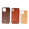 Hot Sale Custom Walnut Wood Mobile Phone Shell Back Cover Natural Grain Solid Wood Phone Case for iPhone 12 Xs Max
