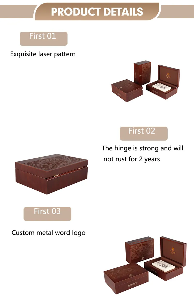 Elegant Handmade Wooden Storage Box for Tea and Wine