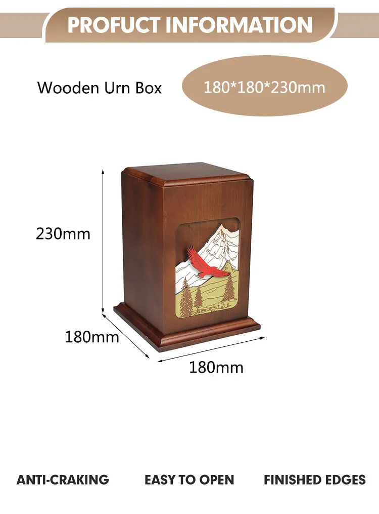 Wholesale 2025 New Products Special Design Customized Cremation Ash Urn Box Memorial Urns Box for Cats Dogs and Puppies