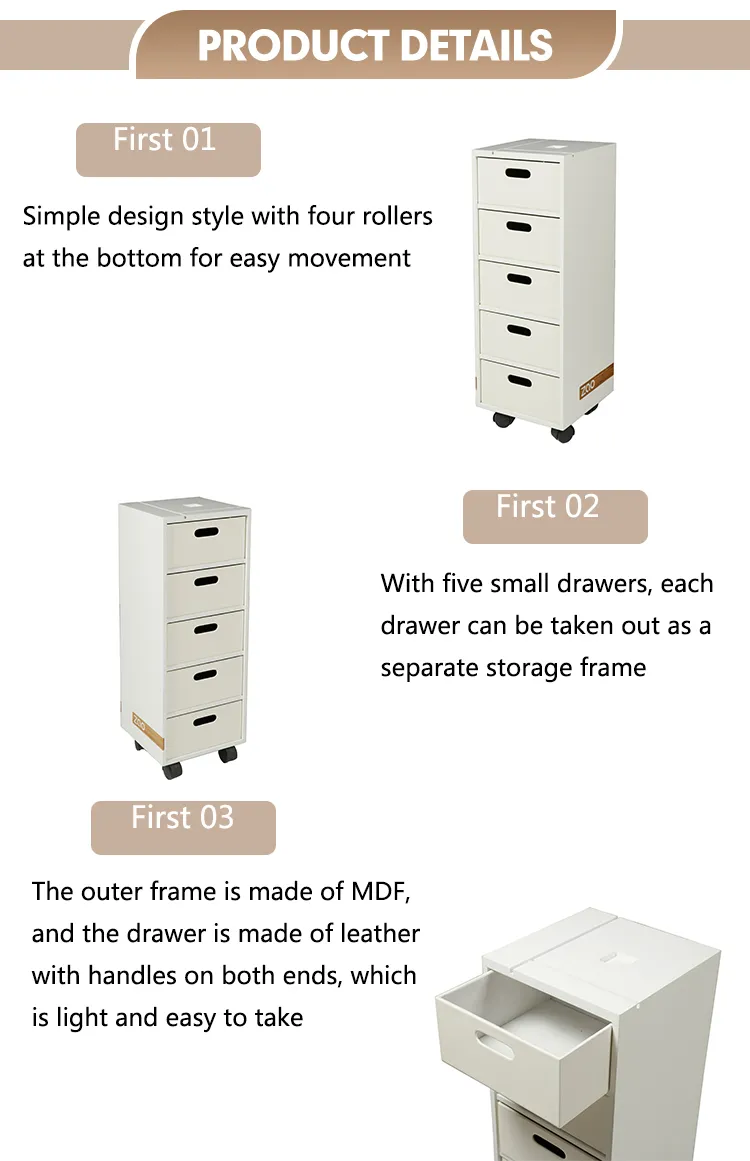 Factory Direct Sales Modern Simple Disassembly and Assembly Wooden Storage Drawer Cabinet Sideboard Living Room Office
