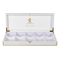 Elegant White Wooden Tea Gift Chest with 10 Compartments