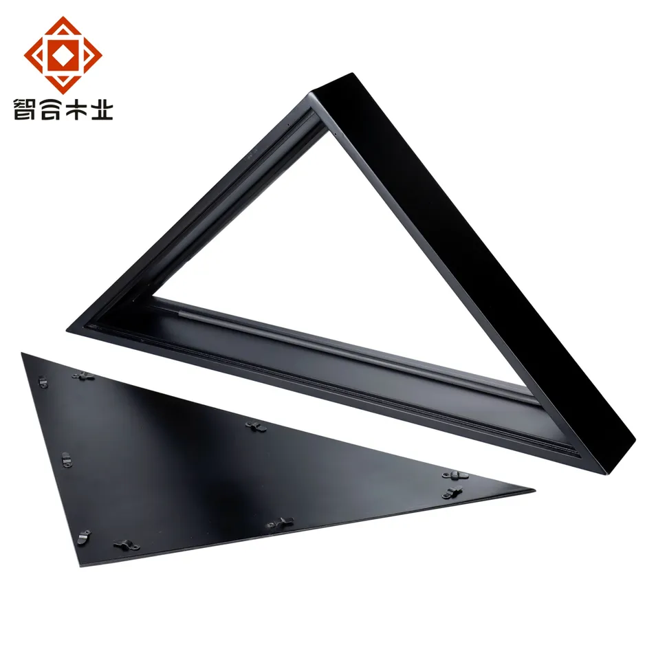 Wholesale Custom Large Wooden America Flag Box Display Case National Storage Us Banner Stand Triangle Shape Home Gift Timber
