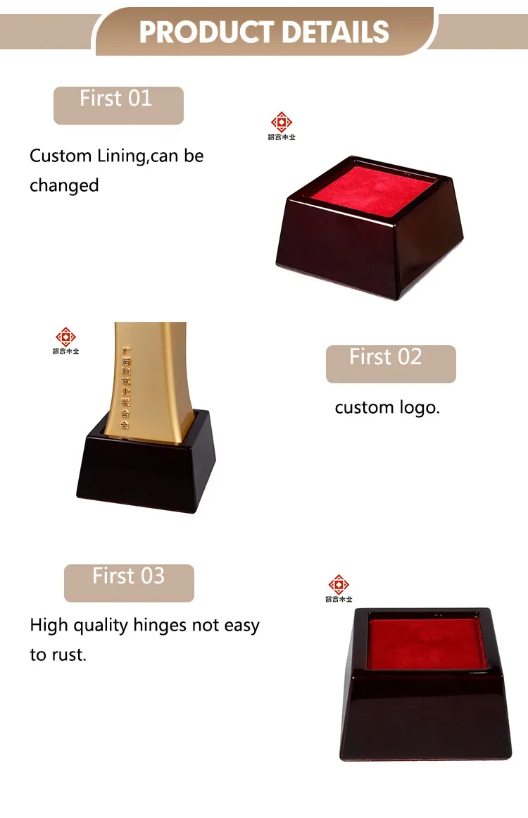 Custom Engraved Wooden Trophy Base for Awards and Coins