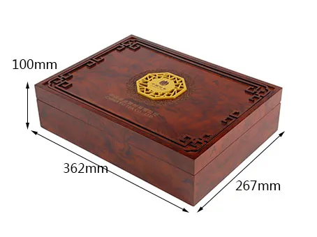 High-End Natural Rosewood Wooden Tea Box Rectangle Gift Box Hinge Magnetic Feature Recyclable Tea Set Packaging Laser Printed
