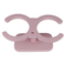 High Quality Pet Products Unique Shape Pink Double Bowl Lovely Style Custom Logo Cat Dog Feeding Stand for Easy to Take Bowl