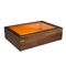Customizable Walnut Wood Gift Boxes with Acrylic Lid Design