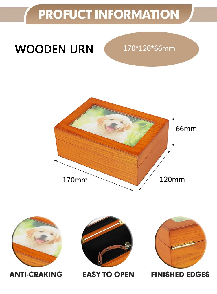 Cremation Wooden Urn for Adult Ashes Urn Personalized Wooden Urn Burial Urn for Funeral with Sizes