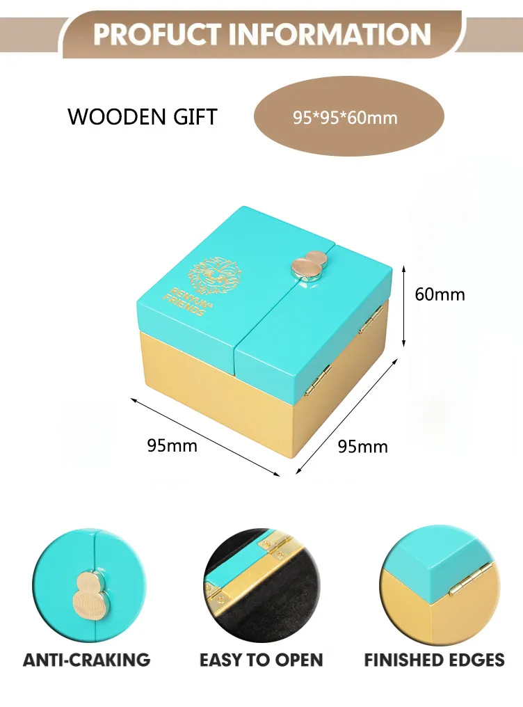 Stylish Cyan Jewelry Organizer Box for Watches and Accessories