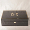 Handcrafted Wooden High Gloss Gift Box Luxury Storage Case with Magnetic Closure Silk Lining Decorative Pattern Oak Wood Premium Gift Container