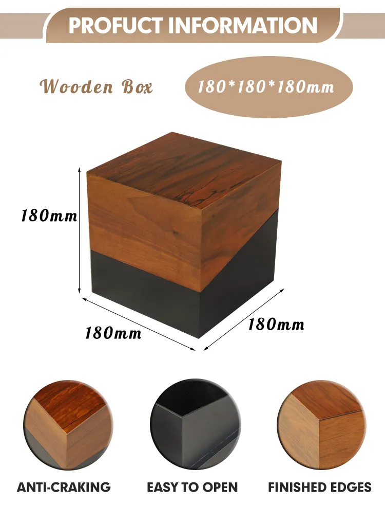 2025 New Product Ashes Urn Biodegradable Urns Limited Time Offer MDF Urns Funeral Supplies for Adult Caskets Custom